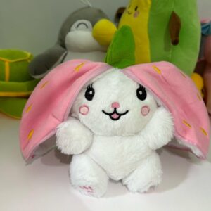 Reversible zipper strawberry rabbit | SMUFFIES
